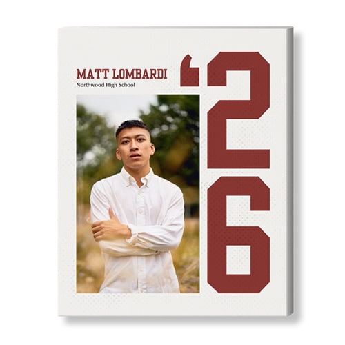 2026 graduation canvas print